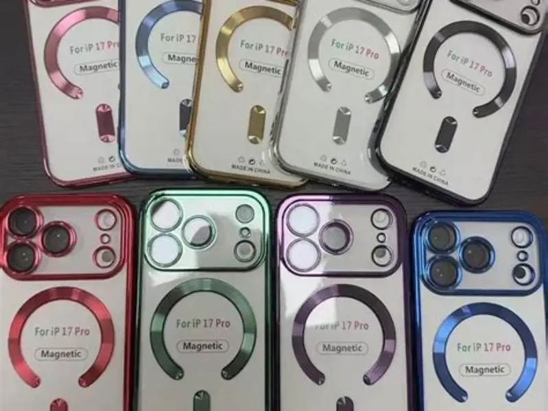 magnetic sticker attached to bike pouch soft TPU case