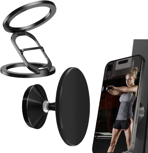 Magnetic Phone Holder in Use
